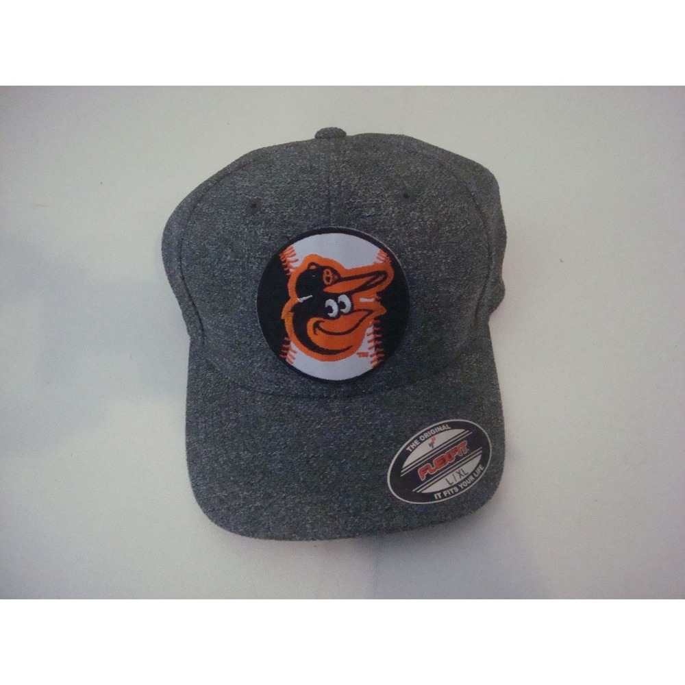 BALTIMORE ORIOLES GRAY BEACH 00S Y2K HAT CAP VINTAGE DEADSTOCK C1